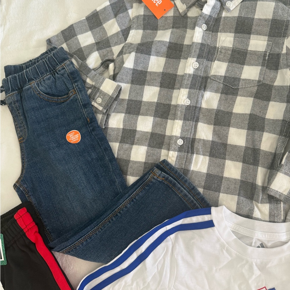 New boys Sz 4 bundle shirt, hoodie, sweatpants adidas, gap, disney, champion - Picture 3 of 10